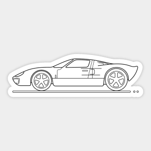 classic racing car b Sticker